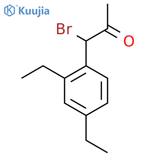 1-Bromo-1-(2,4-diethylphenyl)propan-2-one structure