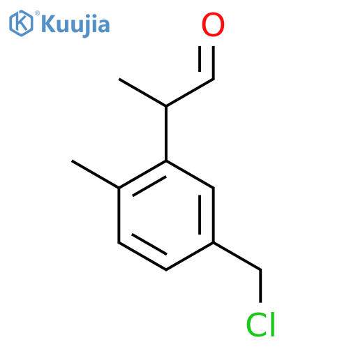 5-(Chloromethyl)-2-methylphenylpropanal structure