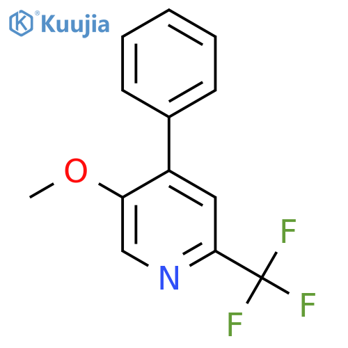 5-Methoxy-4-phenyl-2-(trifluoromethyl)pyridine structure