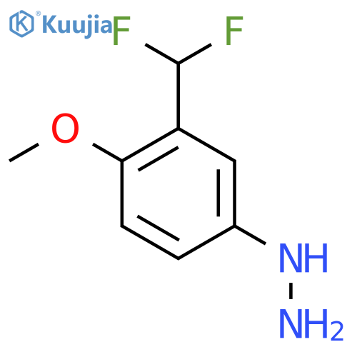 3-(Difluoromethyl)-4-methoxyphenylhydrazine structure
