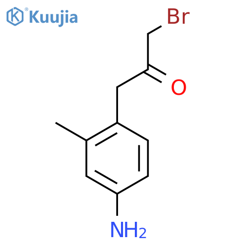 1-(4-Amino-2-methylphenyl)-3-bromopropan-2-one structure