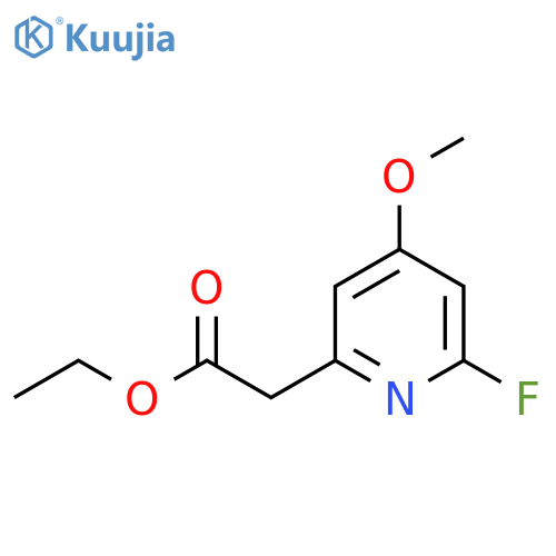 Ethyl 2-fluoro-4-methoxypyridine-6-acetate structure