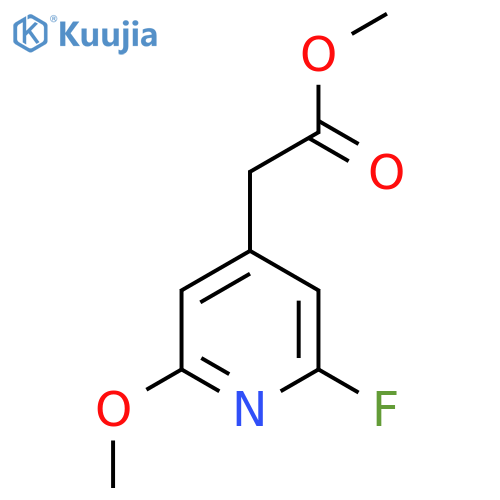 Methyl 2-fluoro-6-methoxypyridine-4-acetate structure