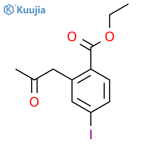 Ethyl 4-iodo-2-(2-oxopropyl)benzoate structure