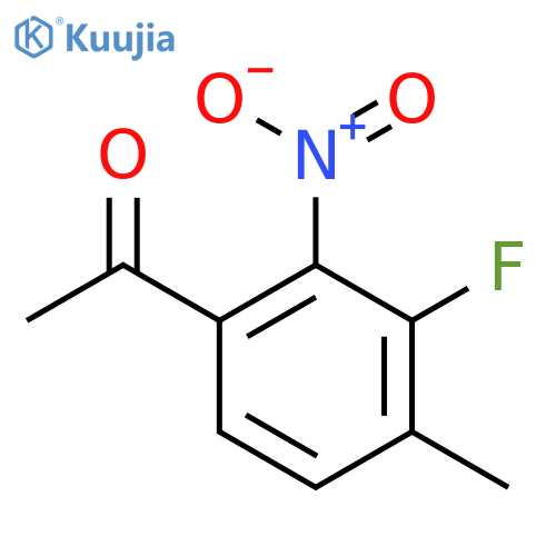 3'-Fluoro-4'-methyl-2'-nitroacetophenone structure