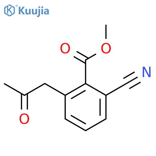 Methyl 2-cyano-6-(2-oxopropyl)benzoate structure