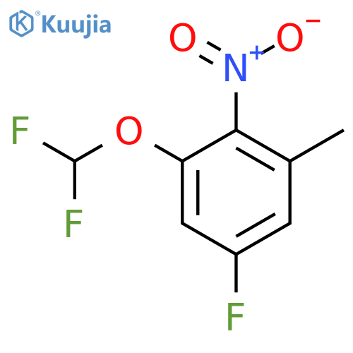 3-Difluoromethoxy-5-fluoro-2-nitrotoluene structure