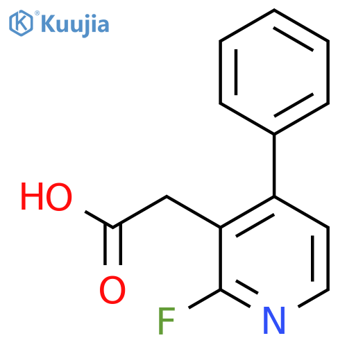 2-Fluoro-4-phenylpyridine-3-acetic acid structure