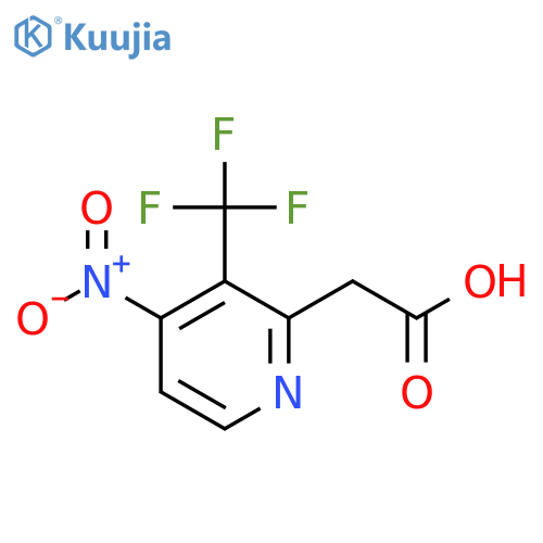 4-Nitro-3-(trifluoromethyl)pyridine-2-acetic acid structure