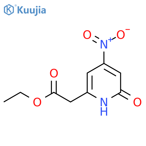 Ethyl 2-hydroxy-4-nitropyridine-6-acetate structure