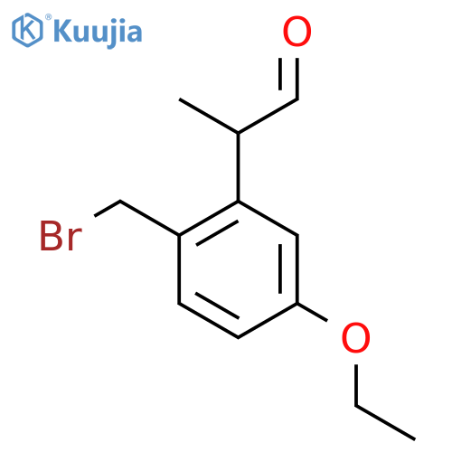 2-(Bromomethyl)-5-ethoxyphenylpropanal structure