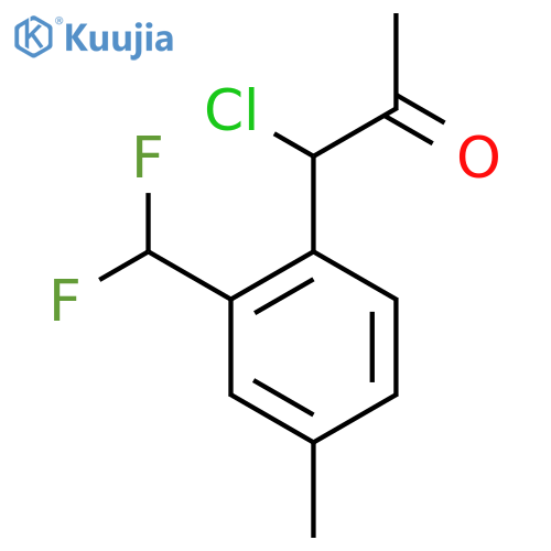 1-Chloro-1-(2-(difluoromethyl)-4-methylphenyl)propan-2-one structure