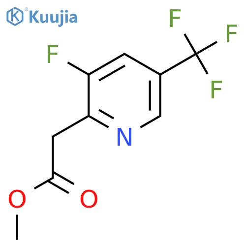 Methyl 3-fluoro-5-(trifluoromethyl)pyridine-2-acetate structure