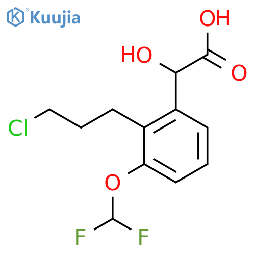 2-(3-Chloropropyl)-3-(difluoromethoxy)mandelic acid structure