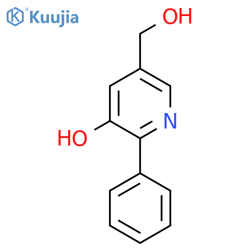 3-Hydroxy-2-phenylpyridine-5-methanol structure