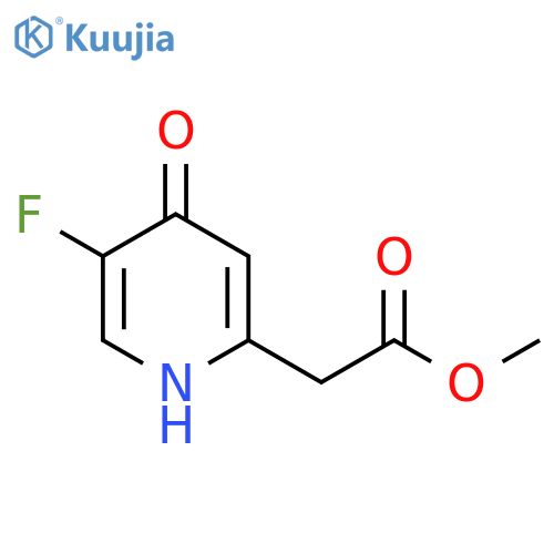 Methyl 5-fluoro-4-hydroxypyridine-2-acetate structure