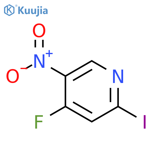 4-Fluoro-2-iodo-5-nitropyridine structure