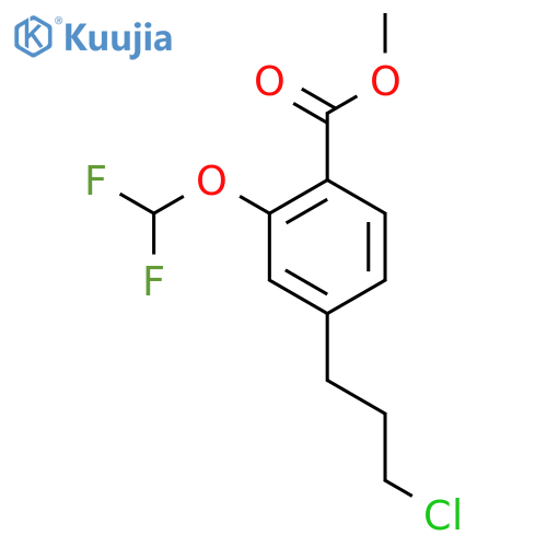 Methyl 4-(3-chloropropyl)-2-(difluoromethoxy)benzoate structure
