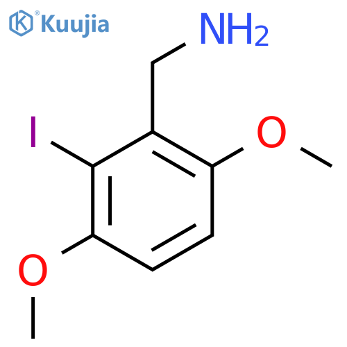 3,6-Dimethoxy-2-iodobenzylamine structure