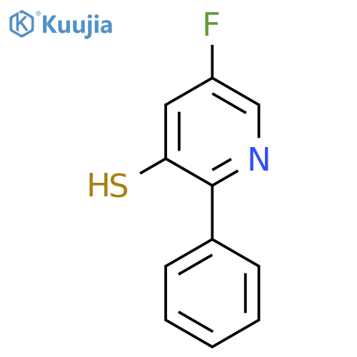 5-Fluoro-3-mercapto-2-phenylpyridine structure