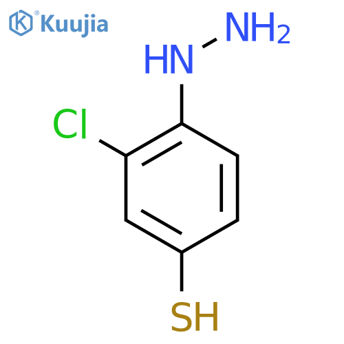 2-Chloro-4-mercaptophenylhydrazine structure