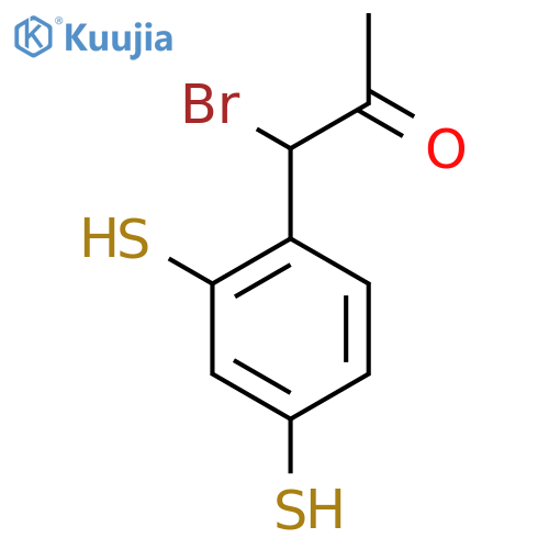 1-Bromo-1-(2,4-dimercaptophenyl)propan-2-one structure