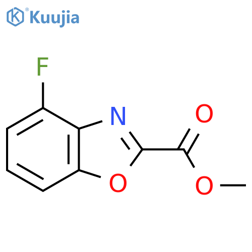 Methyl 4-fluorobenzo[d]oxazole-2-carboxylate structure