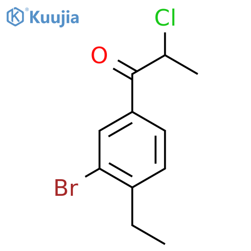 1-(3-Bromo-4-ethylphenyl)-2-chloropropan-1-one structure