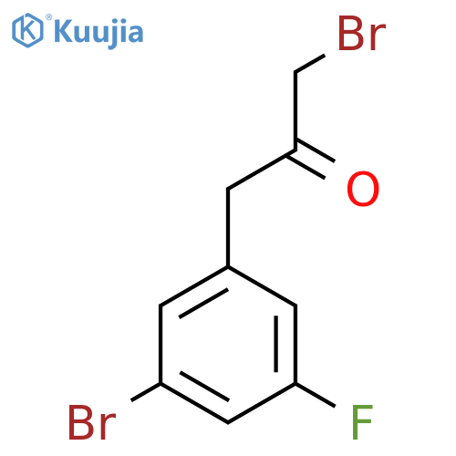 1-Bromo-3-(3-bromo-5-fluorophenyl)propan-2-one structure