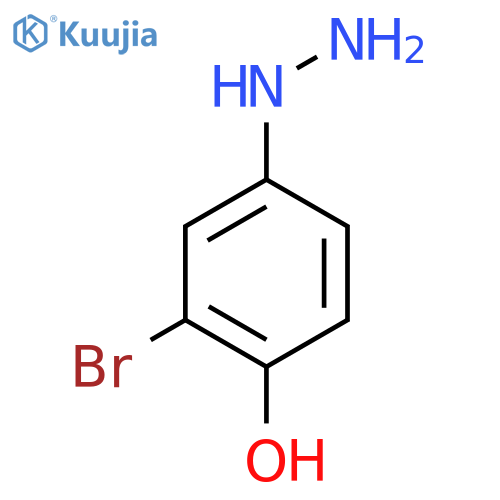 3-Bromo-4-hydroxyphenylhydrazine structure