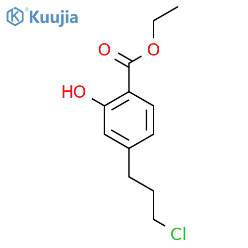 Ethyl 4-(3-chloropropyl)-2-hydroxybenzoate structure