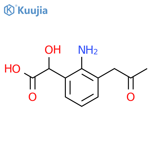 2-Amino-3-(2-oxopropyl)mandelic acid structure