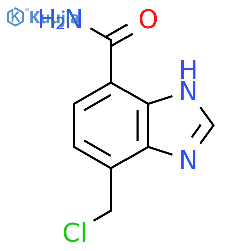 4-Chloromethyl-1H-benzimidazole-7-carboxamide structure