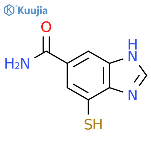 4-Mercapto-1H-benzimidazole-6-carboxamide structure