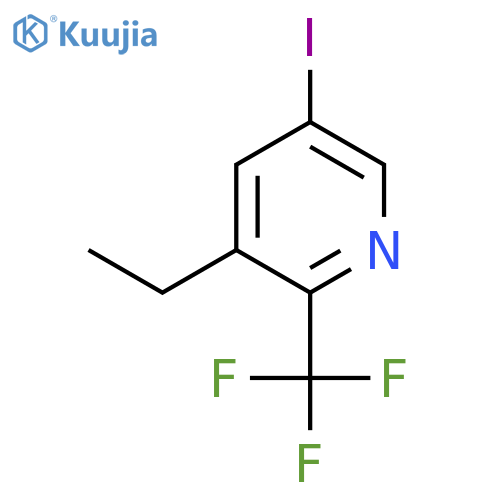 3-Ethyl-5-iodo-2-(trifluoromethyl)pyridine structure
