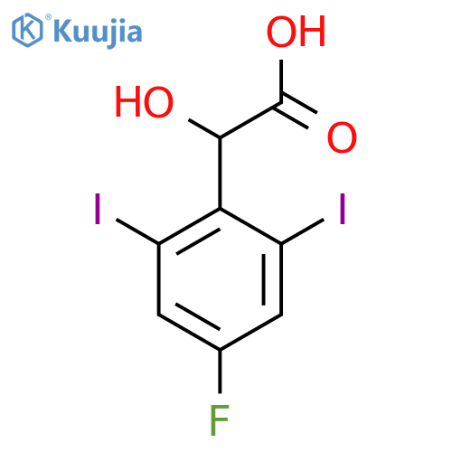 2,6-Diiodo-4-fluoromandelic acid structure