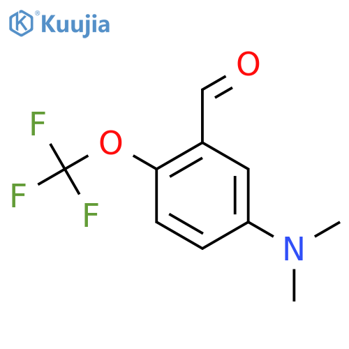 5-Dimethylamino-2-(trifluoromethoxy)benzaldehyde structure