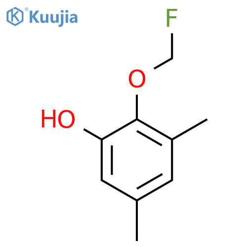 3,5-Dimethyl-2-(fluoromethoxy)phenol structure