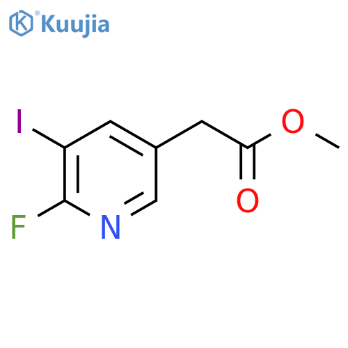 Methyl 2-fluoro-3-iodopyridine-5-acetate structure