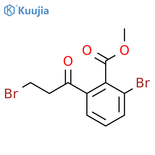 Methyl 2-bromo-6-(3-bromopropanoyl)benzoate structure