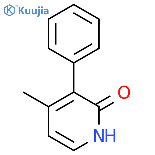2-Hydroxy-4-methyl-3-phenylpyridine structure