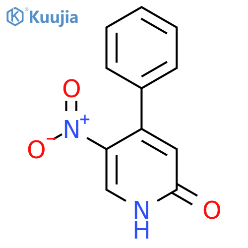 2-Hydroxy-5-nitro-4-phenylpyridine structure
