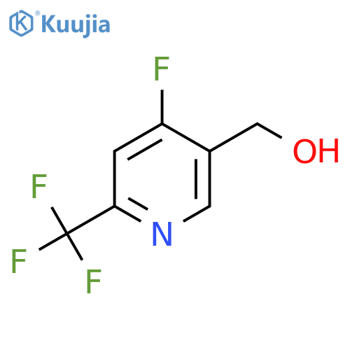 4-Fluoro-2-(trifluoromethyl)pyridine-5-methanol structure