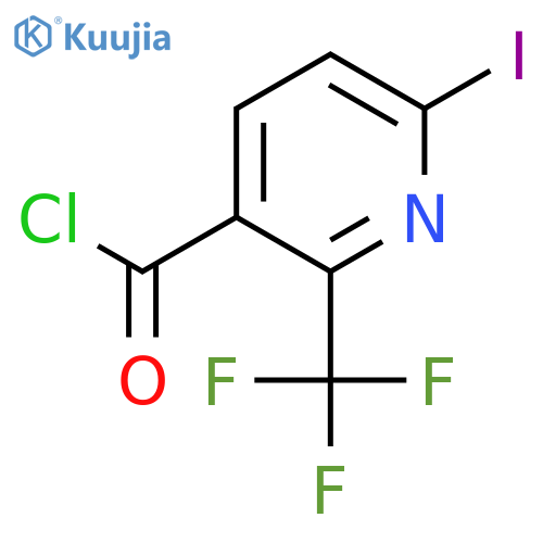 6-Iodo-2-(trifluoromethyl)pyridine-3-carbonyl chloride structure