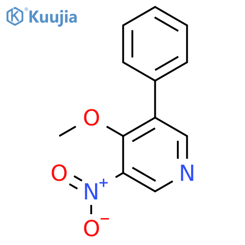 4-Methoxy-3-nitro-5-phenylpyridine structure