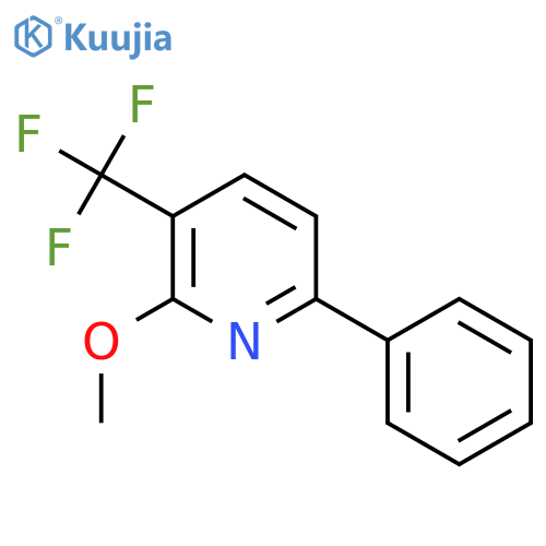 2-Methoxy-6-phenyl-3-(trifluoromethyl)pyridine structure