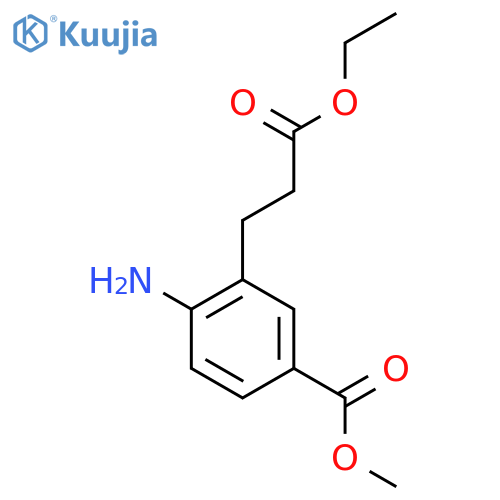 Methyl 4-amino-3-(3-ethoxy-3-oxopropyl)benzoate structure