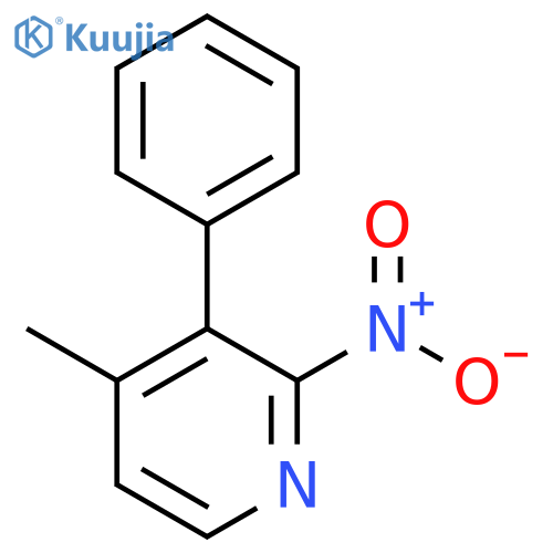 4-Methyl-2-nitro-3-phenylpyridine structure