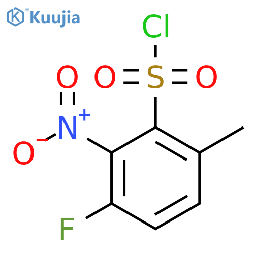 3-Fluoro-6-methyl-2-nitrobenzenesulfonyl chloride structure