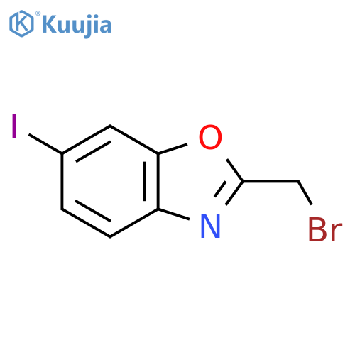 2-(Bromomethyl)-6-iodobenzo[d]oxazole structure